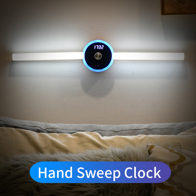 Smart Cabinet Light with Clock & Sensor