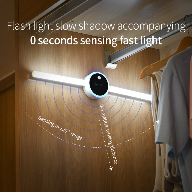 Smart Cabinet Light with Clock & Sensor