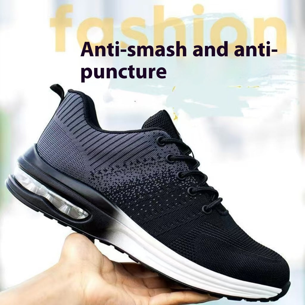 Anti-smashing And Anti-penetration Lightweight Fashion Sports Safety Shoes