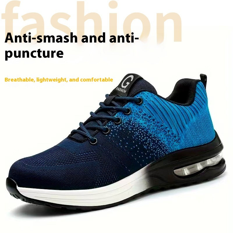 Anti-smashing And Anti-penetration Lightweight Fashion Sports Safety Shoes