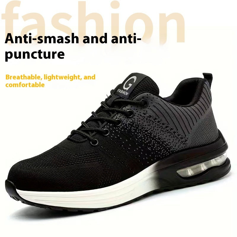Anti-smashing And Anti-penetration Lightweight Fashion Sports Safety Shoes