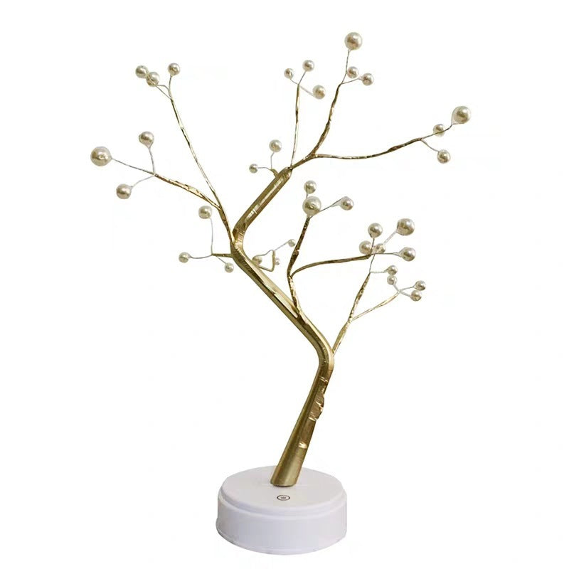 CozyLuxe™ LED Fairy Tree Lamp – Copper Wire Bedroom Night Light