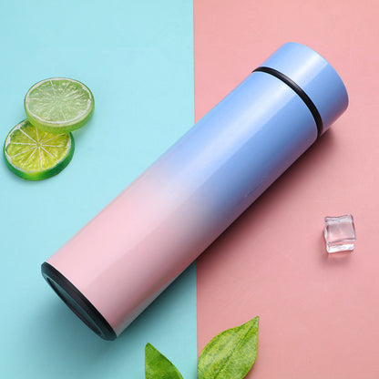 Gradient Stainless Steel Thermos – Smart Temperature Display Vacuum Flask (500ml)