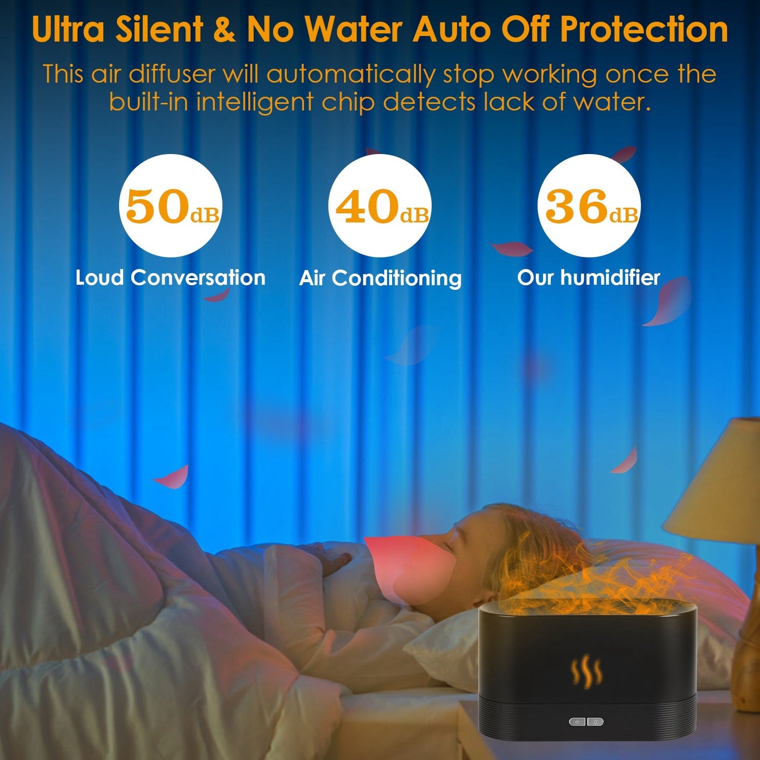 Simulated Flame Mist Humidifier