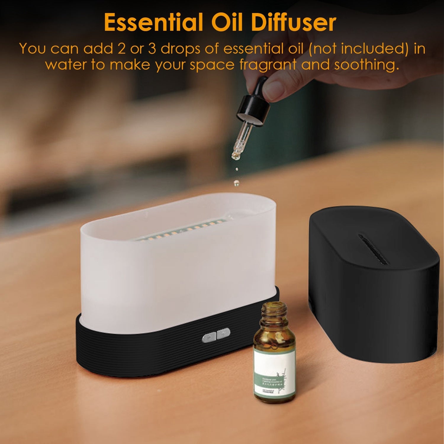 Simulated Flame Mist Humidifier