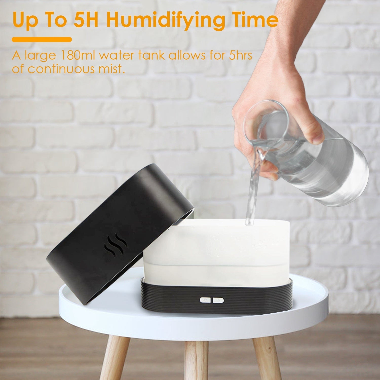Simulated Flame Mist Humidifier