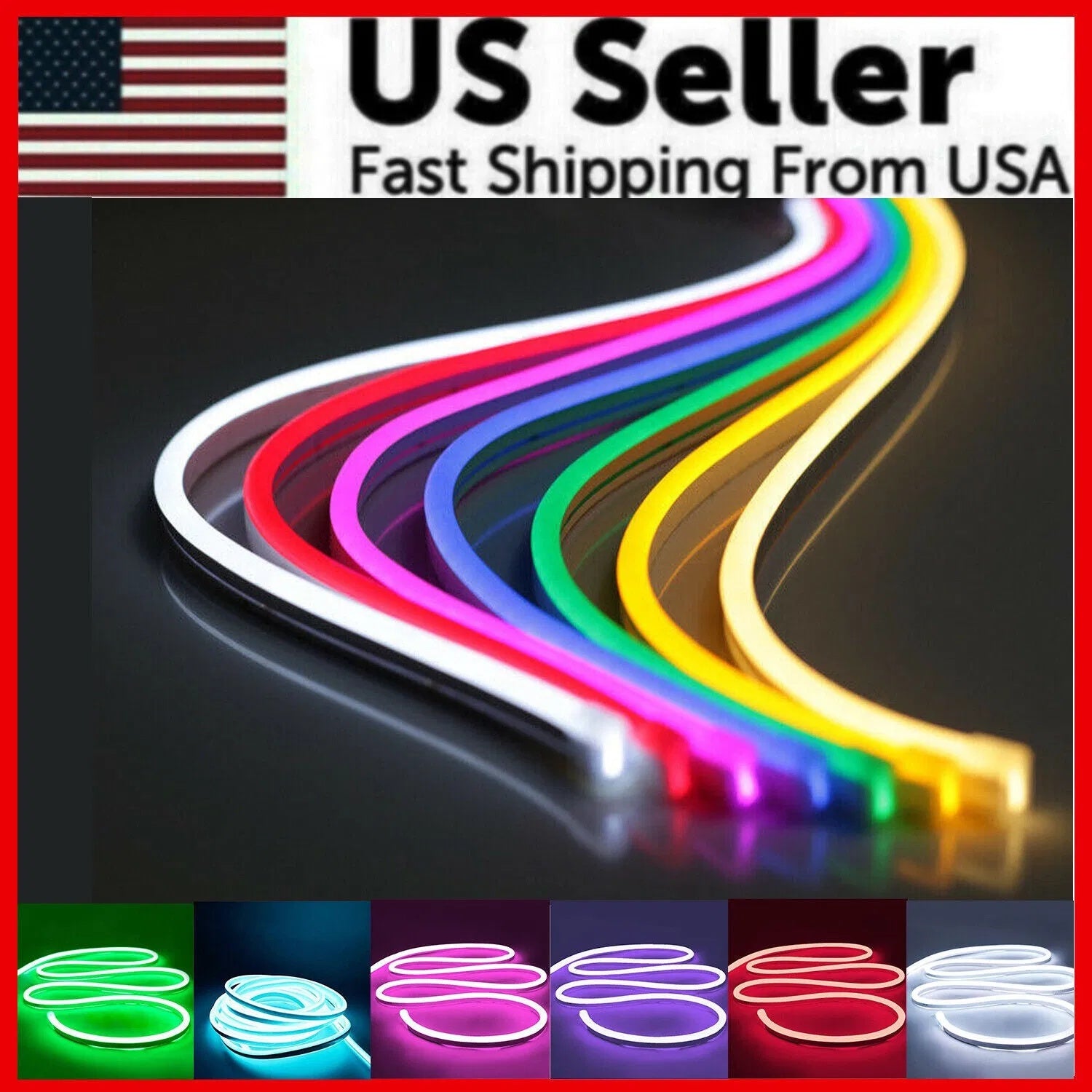 NEON LED Flame Effect Light Bulb