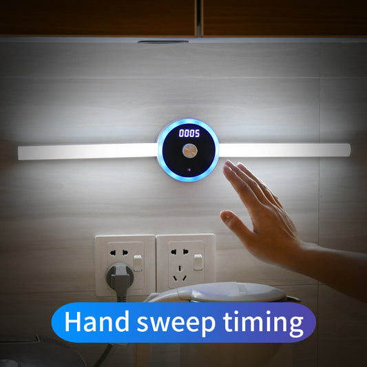 Smart Cabinet Light with Clock & Sensor