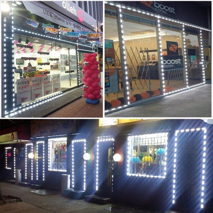 LED Waterproof Module Light – 60 LEDs, 10ft White Light Strip (IP65, DC 12V)