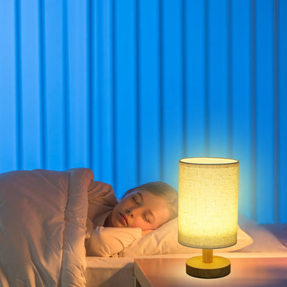Warm White Bedside Lamp – Modern USB Plug Night Light for Cozy Bedrooms